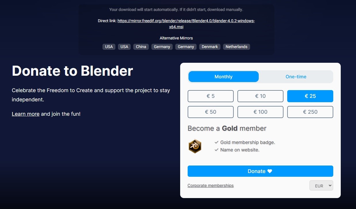 Blenderのダウンロード後の日本語設定方法