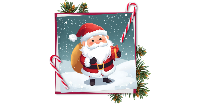 生成AIで手作りしたクリスマスカード