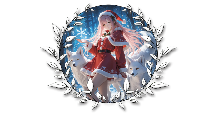 生成AIで手作りしたクリスマスカード