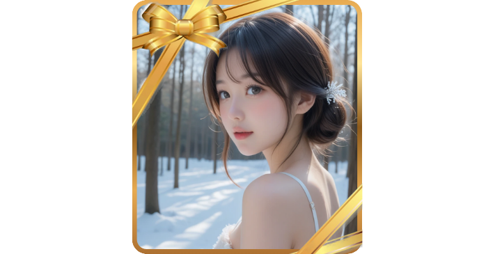 生成AIで手作りしたクリスマスカード