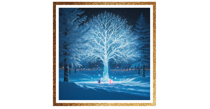 生成AIで手作りしたクリスマスカード