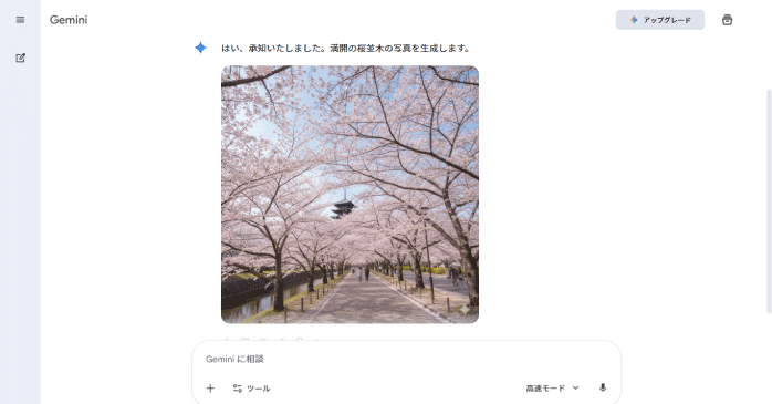 画像が生成される