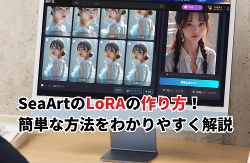 【2026】SeaArtを使ったLoRAの作り方！コツを押さえた簡単・手軽な方法を紹介