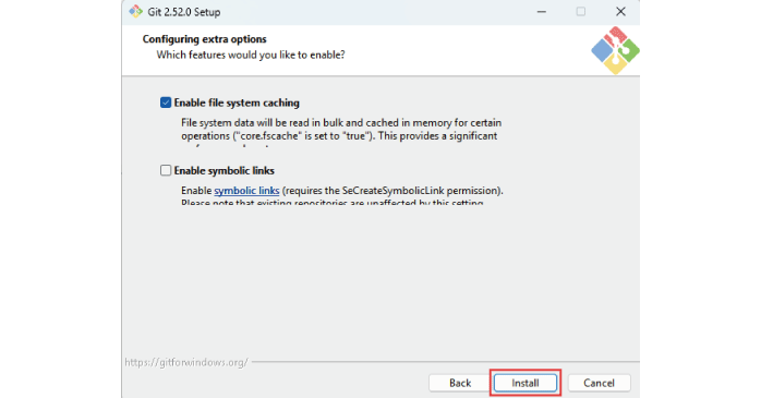 「Install」をクリックする