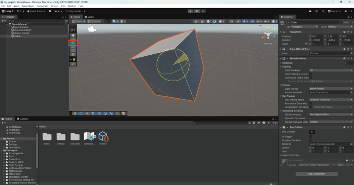 「Rotate Tool」をで回転させる