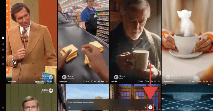 「Create Video」のアイコンをクリックする