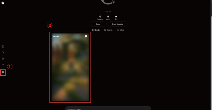 生成された動画が表示される